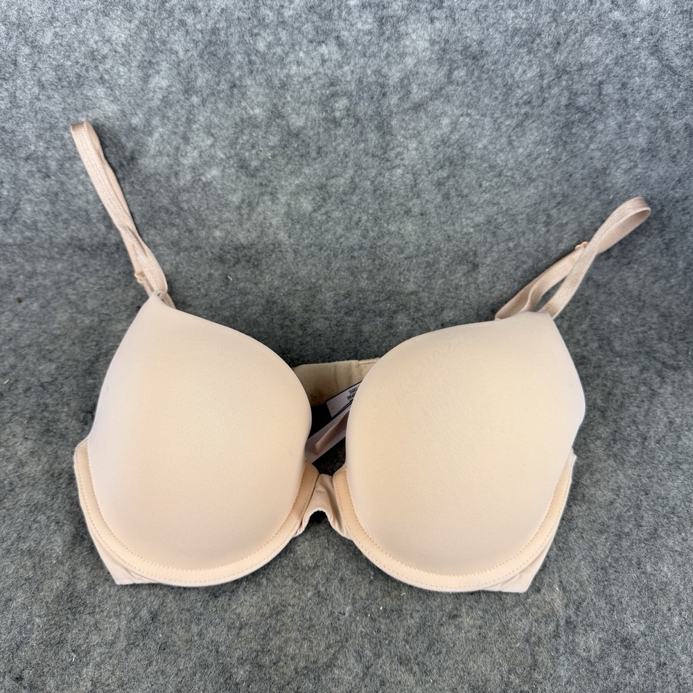 Victoria's Secret 32D T-Shirt Push Up Full‎ Coverage Nude Bra